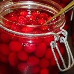 Brandied cranberries
