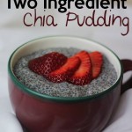 two ingredient chia pudding