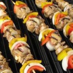 Grilled Chili Ginger Chicken Kebabs